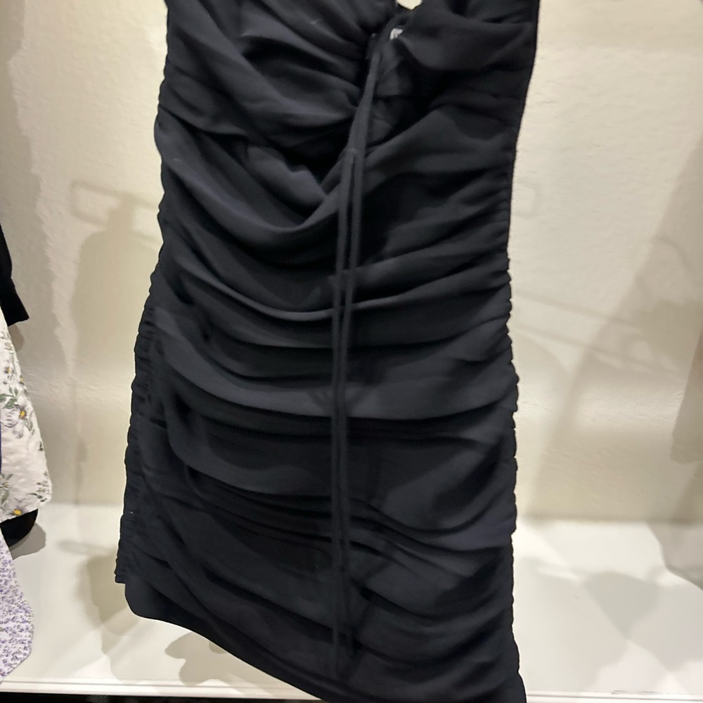 Zara Extra Small Black tie dress only worn once - Picture 3 of 8